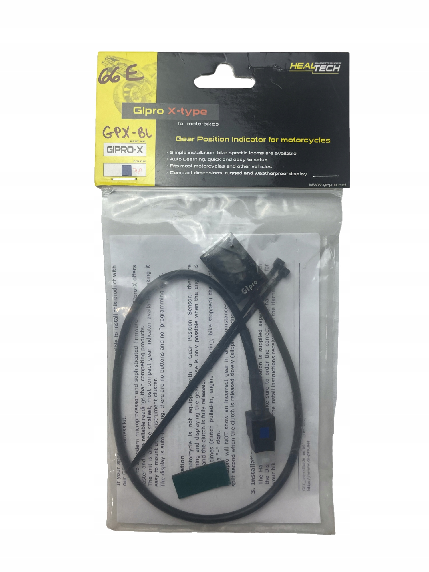 HEALTECH дисплей передач GIPRO X-TYPE-GPX-BL