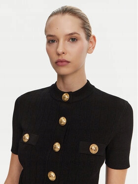 Balmain Kardigan Damskie czarny DF1KL023KB07