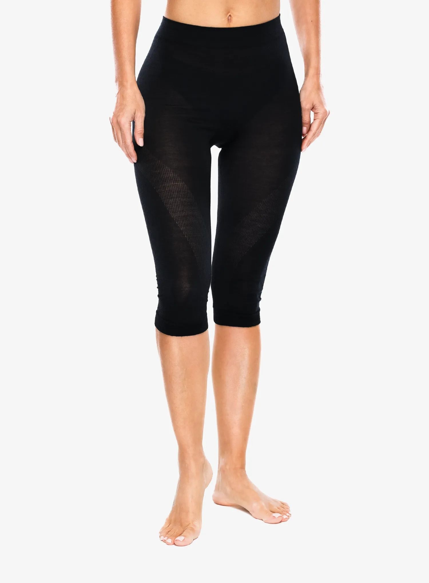 Dámské termoaktivní legíny Ortovox 120 Comp Light Short černá barva L