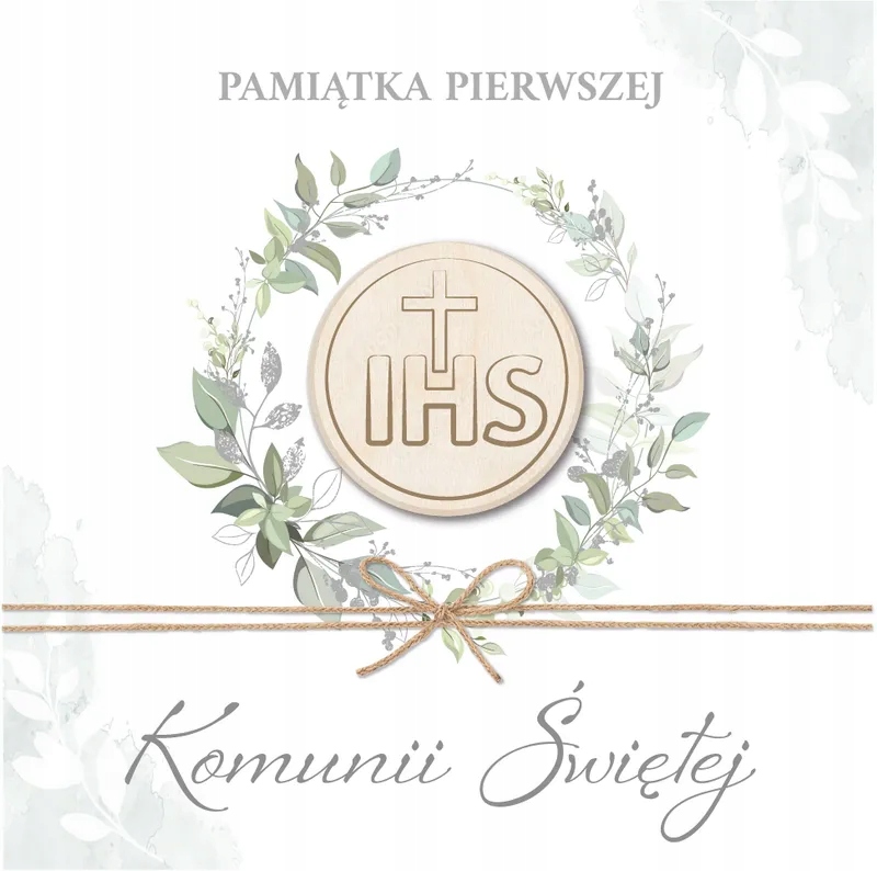 

Kartka na Komunię pięknie zdobiona KLAS4
