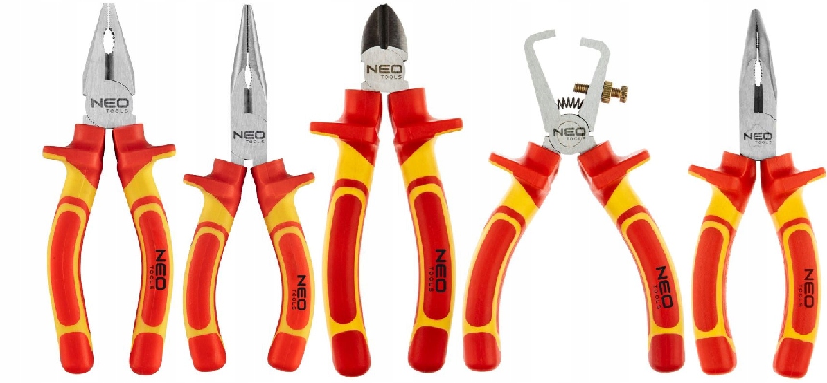 Neo Tools Sada Kleští Pro Elektrikáře 1000V CrV Kombinačky Kleště