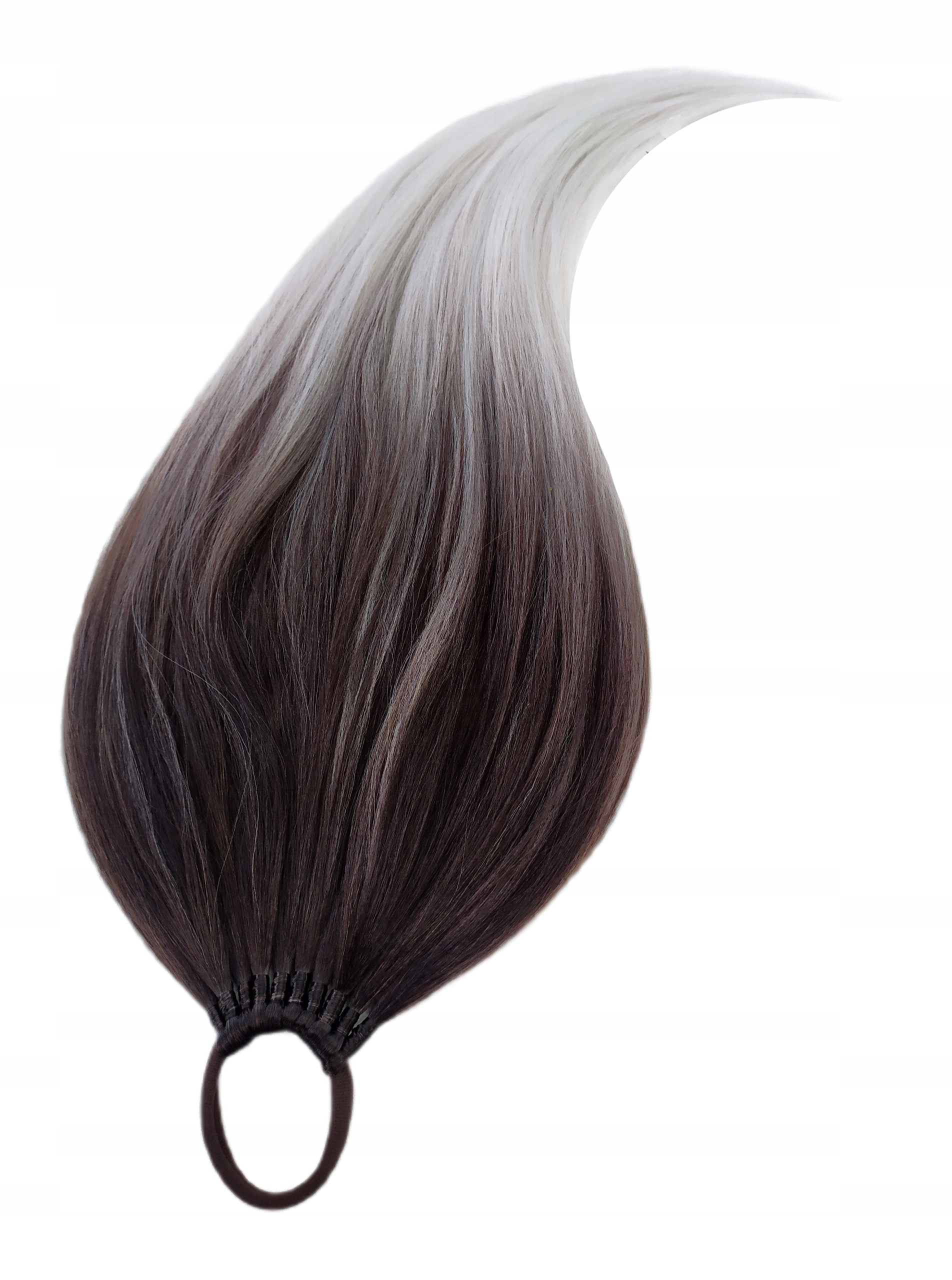 Poník na gumičce, Kuc-Gumka, Příčesek, hnědá platina, Platinová Brunetka, 80 cm