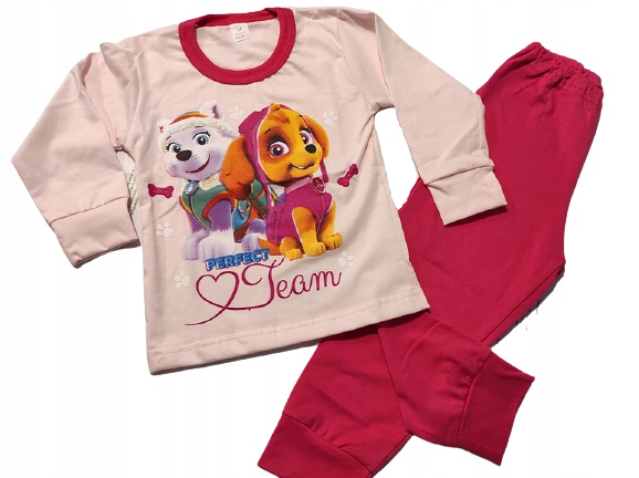 

Piżama róż Psi Patrol komplet 100% bawełna 122