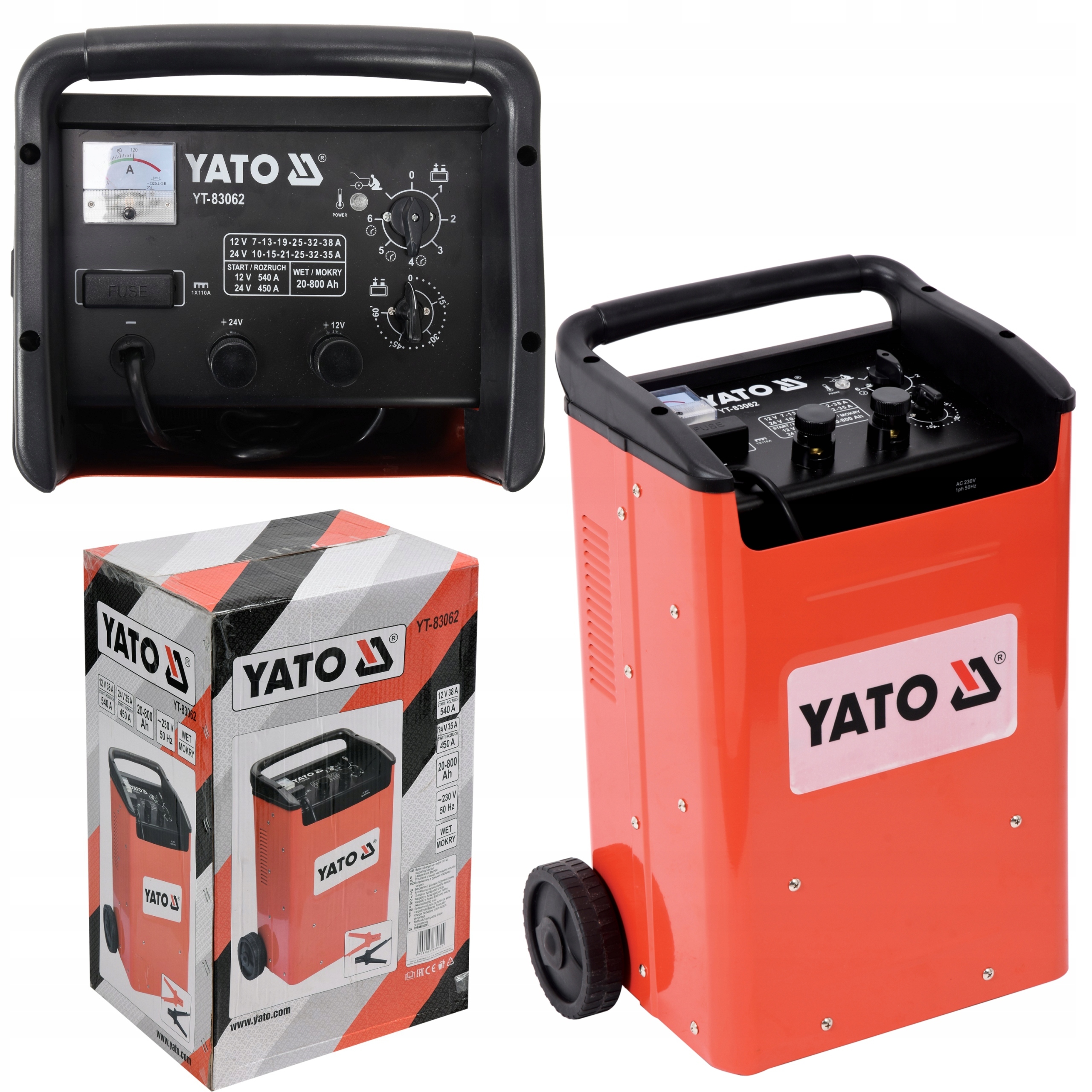 YATO ПУСКОВОЙ ВЫПРЯМИТЕЛЬ 38A 540A YT - 83062