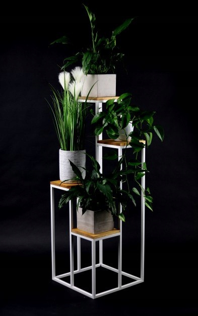 KWIETNIK STOJĄCY LOFT INDUSTRIALNY STOJAK BIAŁY Kod producenta 5908311181881