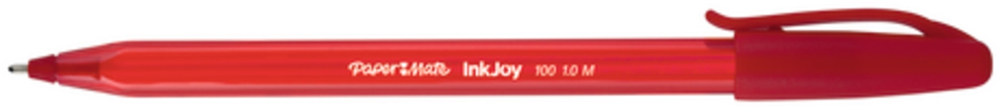 

Dlugopis InkJoy 100CAP czerwony 1.0mm Paper Mate