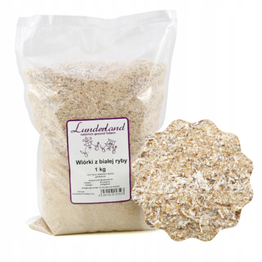 Levně Lunderland Hobliny z ryb Bílkoviny Omega kyseliny Aktivita Velká kapacita Chuť