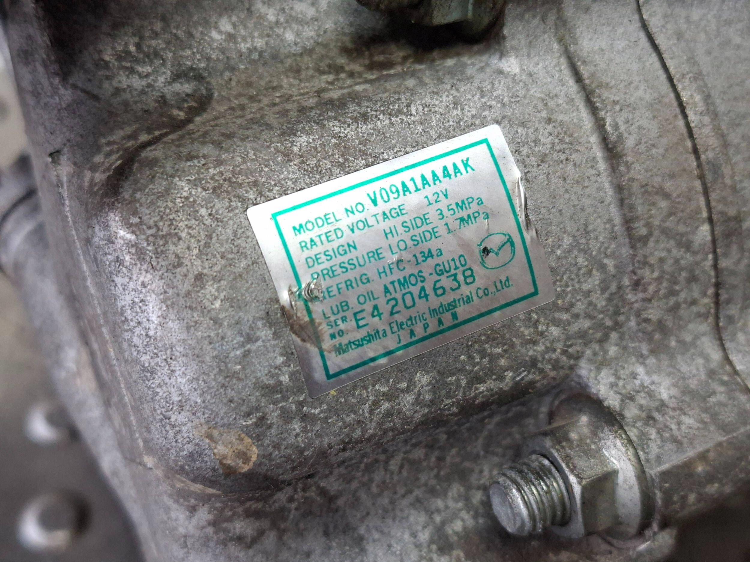 Klimakompressor klimaanlage MAZDA 2 DE 07- 1.3 16V V09A1AA4AK