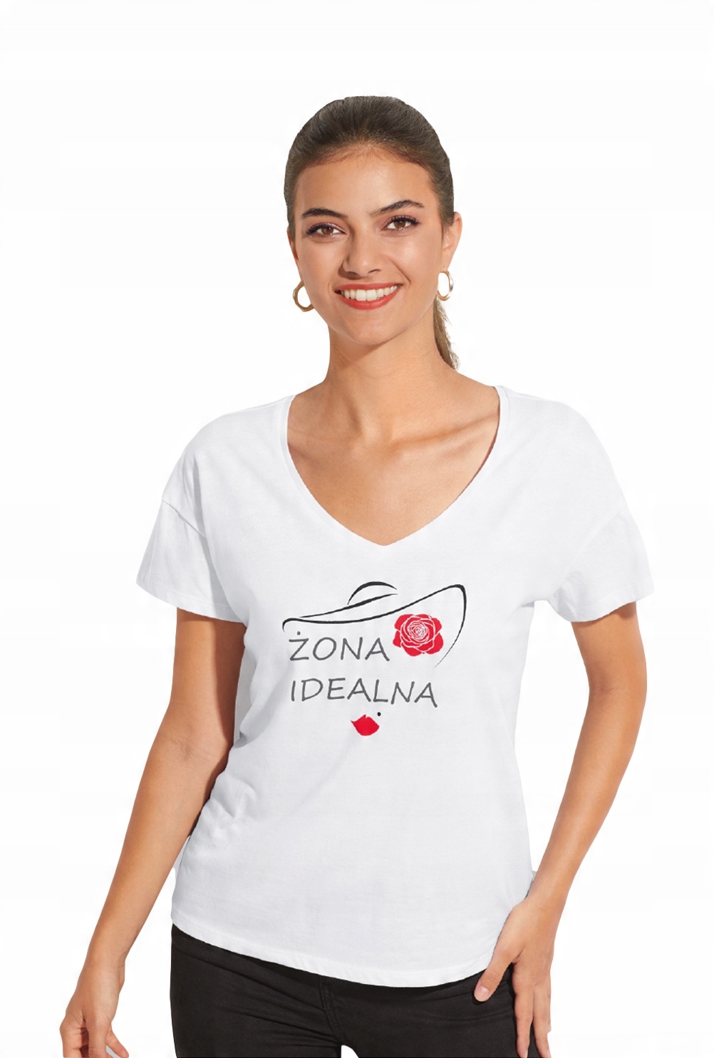

Koszulka Bluzka Tshirt bawełna Żona Idealna *M