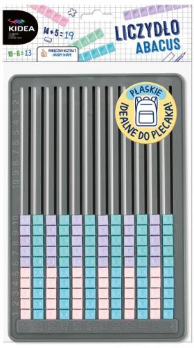 LICZYDŁO PŁASKIE DO NAUKI LICZENIA KIDEA 10 RZĘDÓW KORALIKÓW