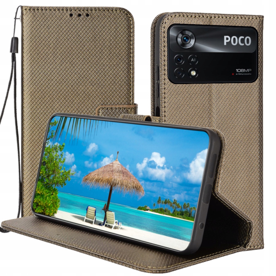 

Etui Magnetyczne Smart Do Poco X4 Pro 5G Szkło