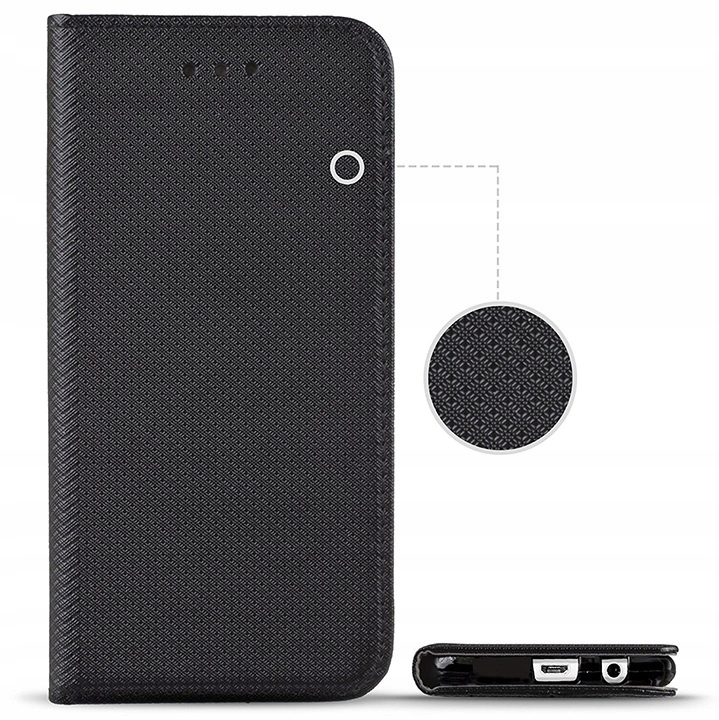 Etui do XIAOMI REDMI NOTE 8T SMART MAGNET +SZKŁO Kolekcja Portfel S-Magnet
