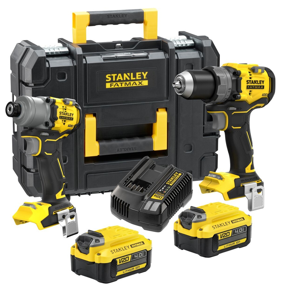 Sada Elektrického Nářadí 2X4,0AH SFMCD726 SFMCF830 Stanley Fatmax SFMCK211M2T