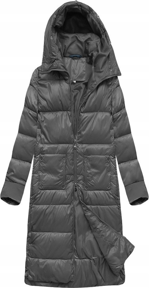 

Kurtka Płaszcz Długa Zimowa Parka Kaptur Futro M