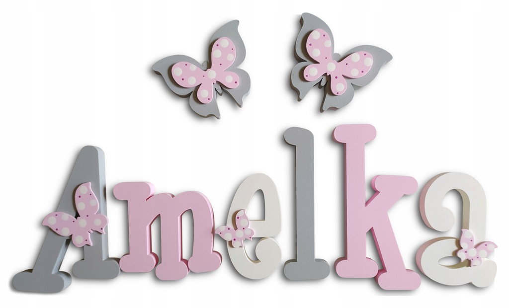 Наклейки БУКВЫ НА СТЕНУ 3D, ИМЯ РЕБЕНКА 6 букв