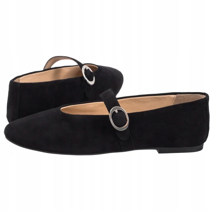 Dámské klasické boty Mary Jane Baleríny Wojas Černé 44058-61