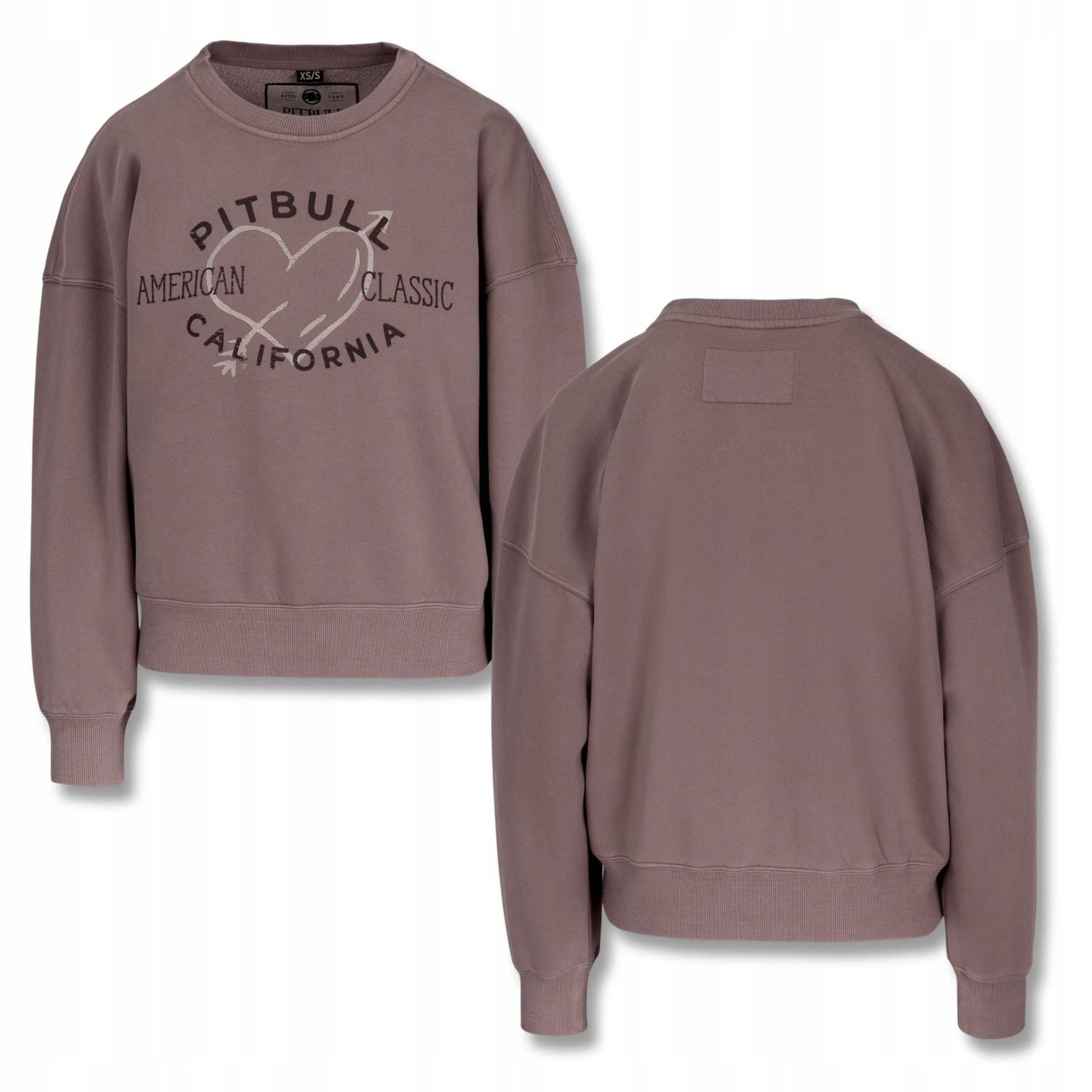 Dámská Mikina s kapucí Pitbull Washed Manzanita Heart bez kapuce pohodlná