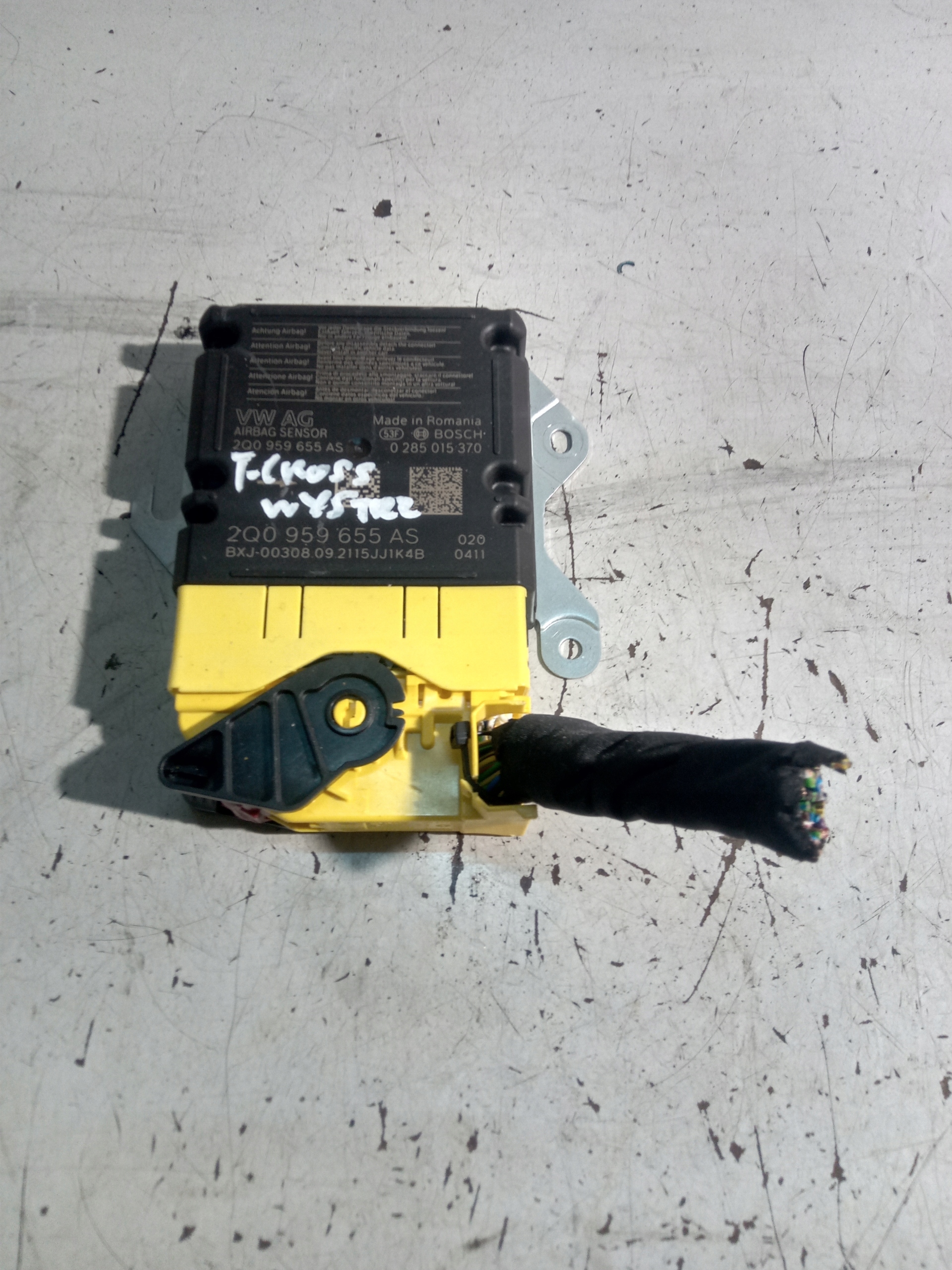 VW T-CROSS SENSOR PODUSZEK MODUŁ 2Q0959655AS