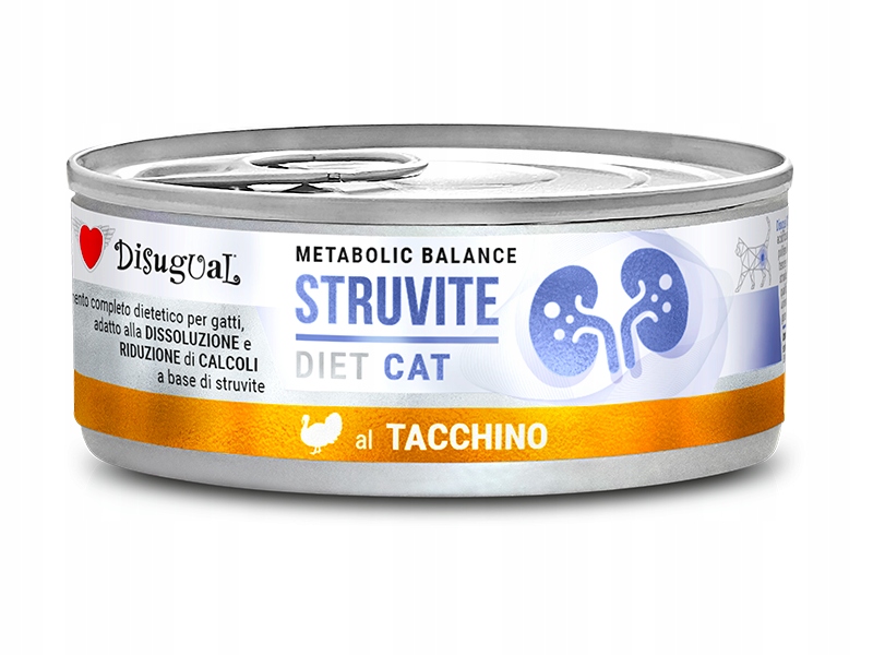Levně 8X Disugual Kočka Veterinary Struvite Krůta 85 G