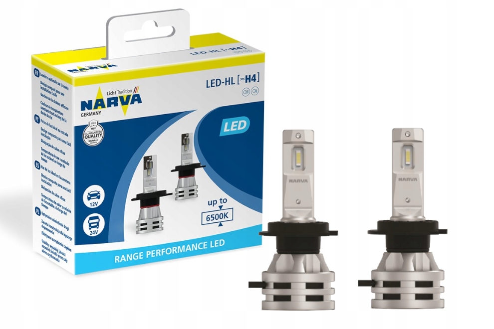 

Żarówki Narva Led H4 6500K 12V 24V 24W