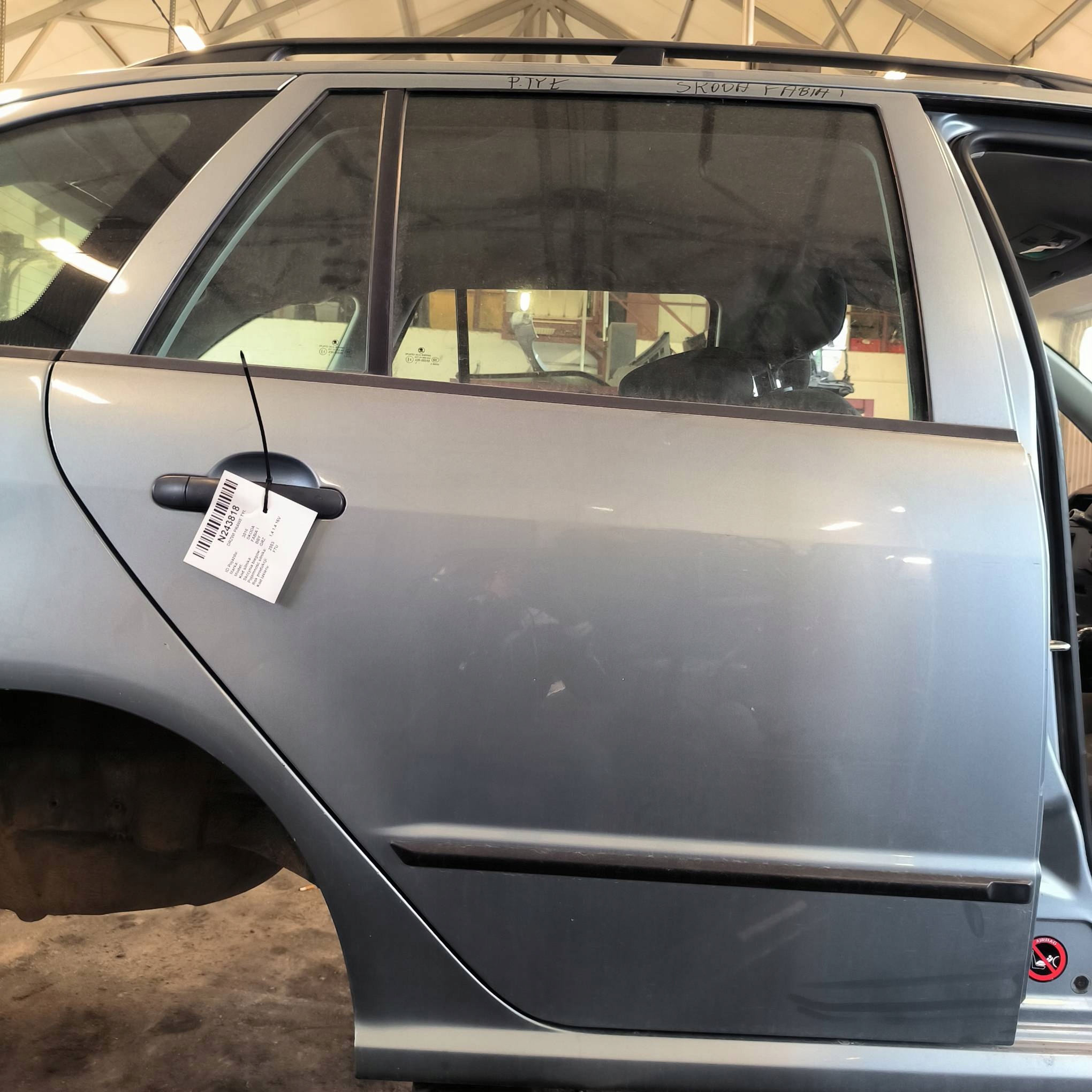 Tür rechts heck SKODA FABIA und