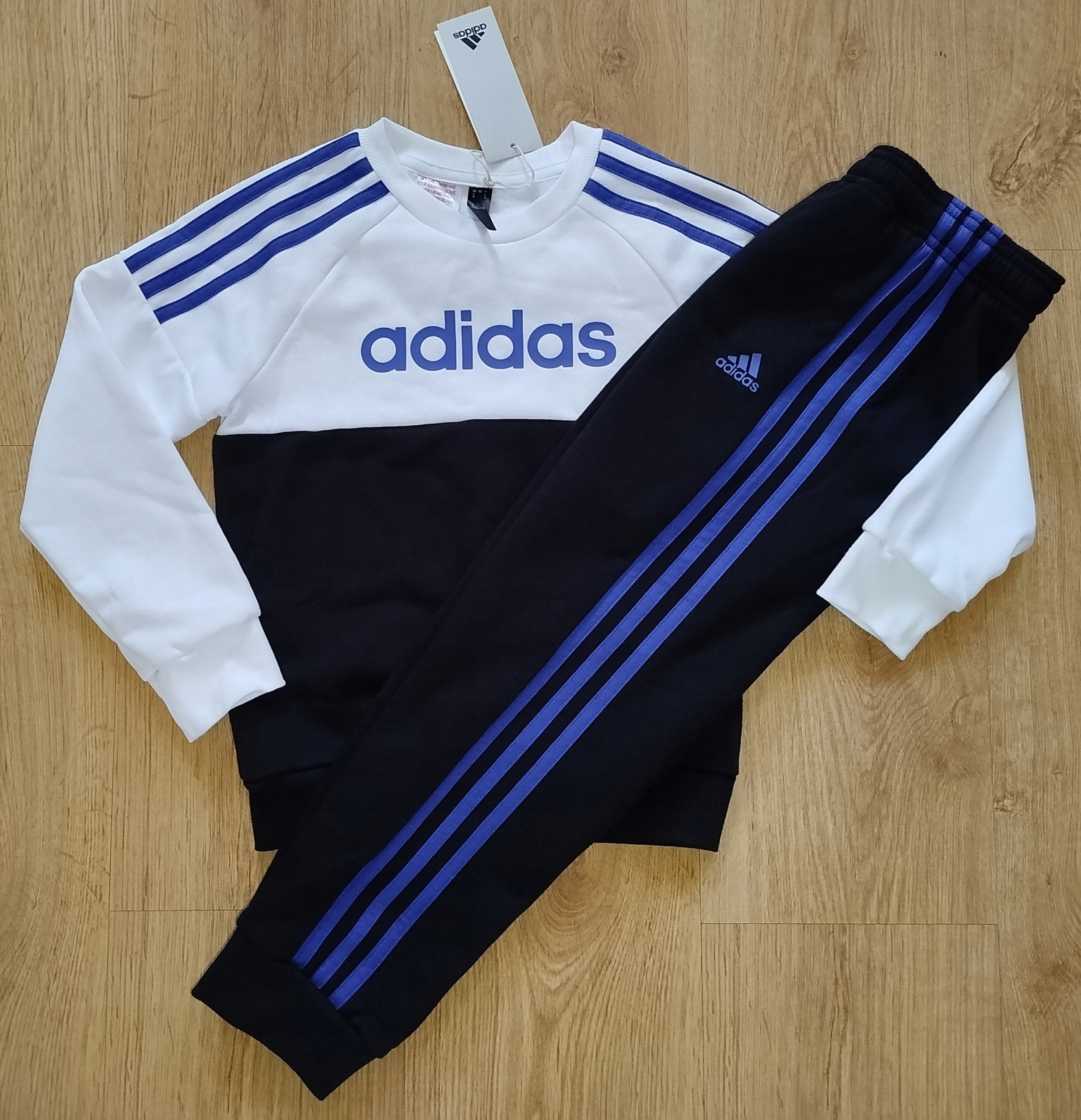 Adidas komplet dres dziecięcy bawełniany do szkoły rozmiar 128
