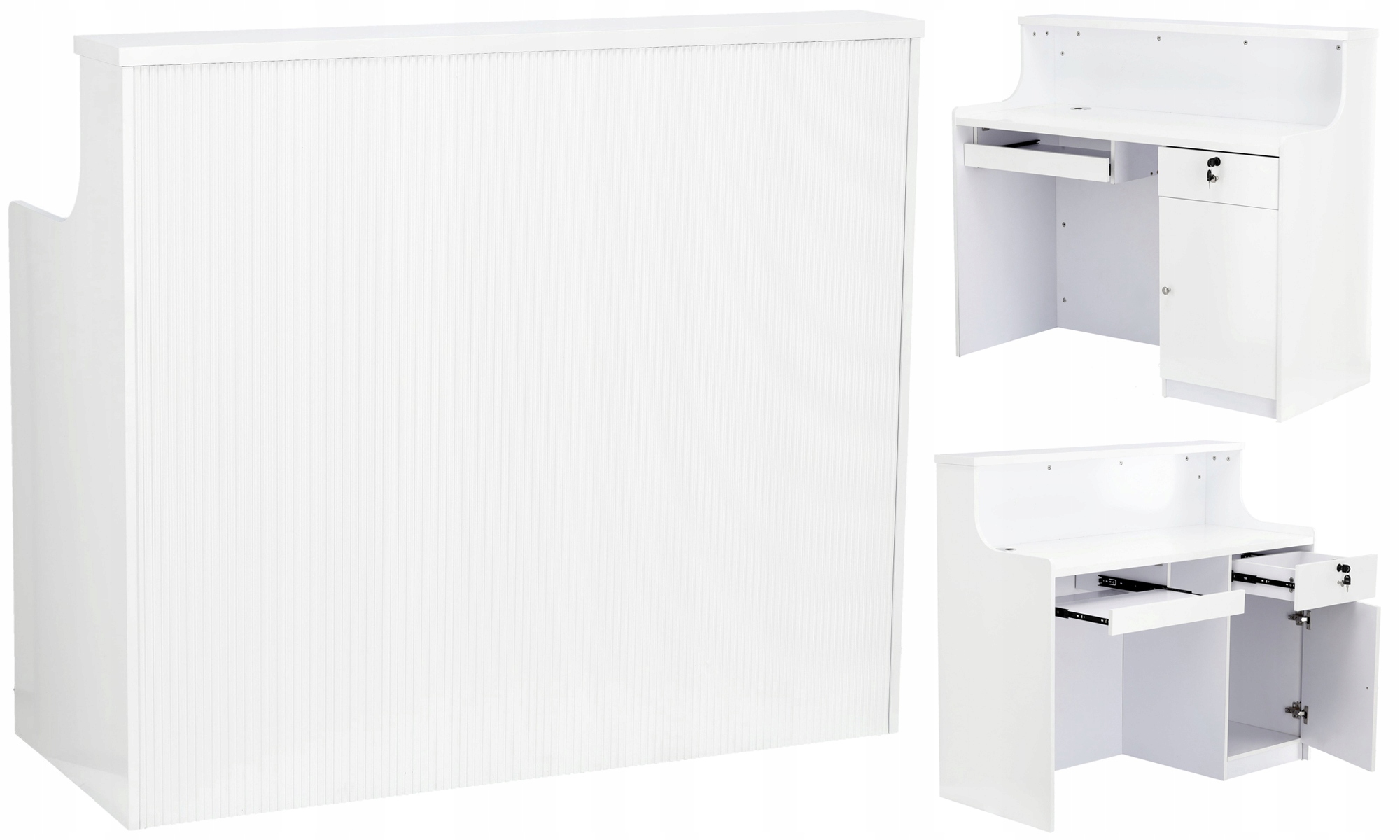 Kadeřnická recepce lakovaná Max 100 cm kosmetická do Spa salonu