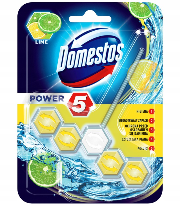 

Domestos Power 5 Cytryna Kostka Zawieszka do Wc