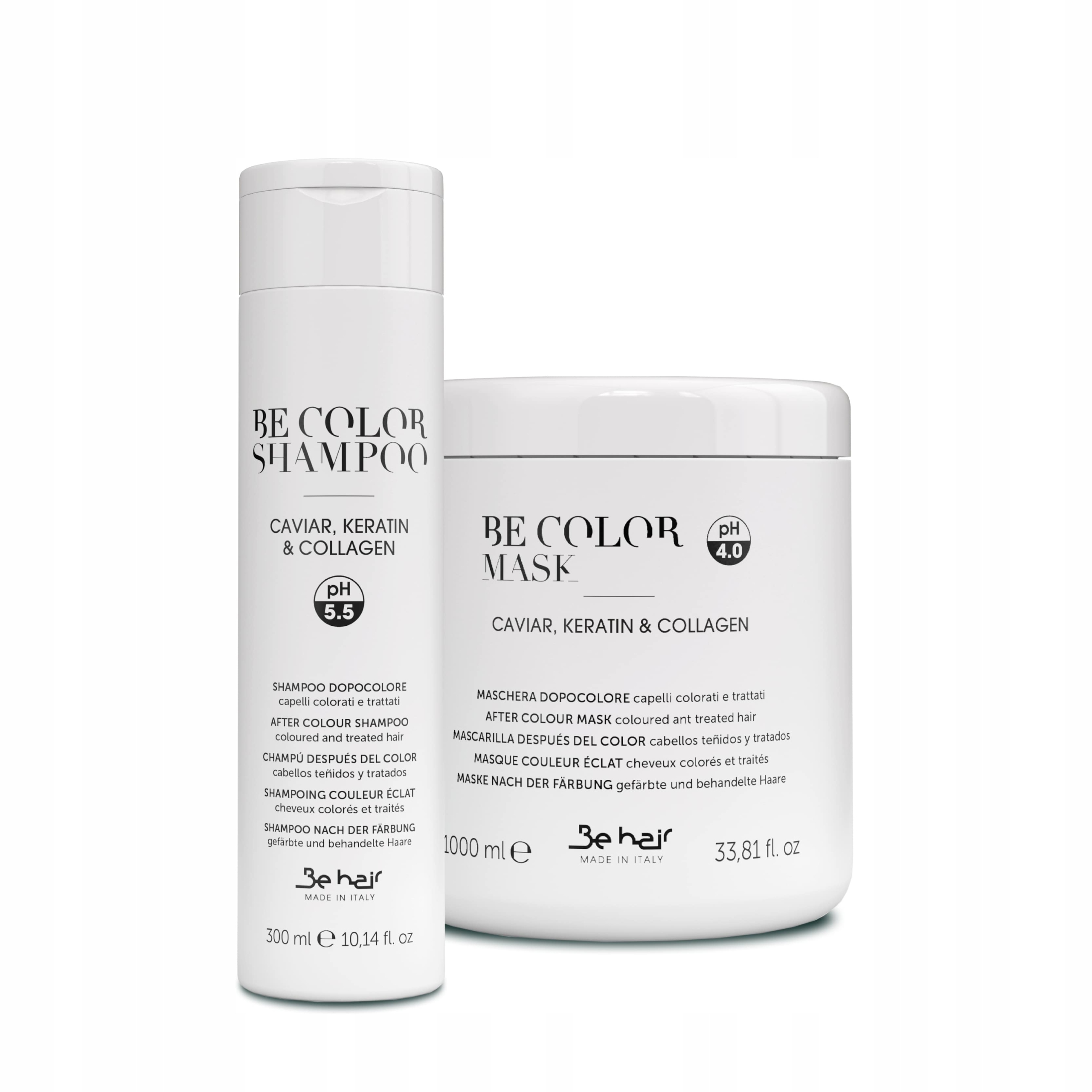 

Be Color Be Hair Zestaw Maska 1000ml+Szampon300ml
