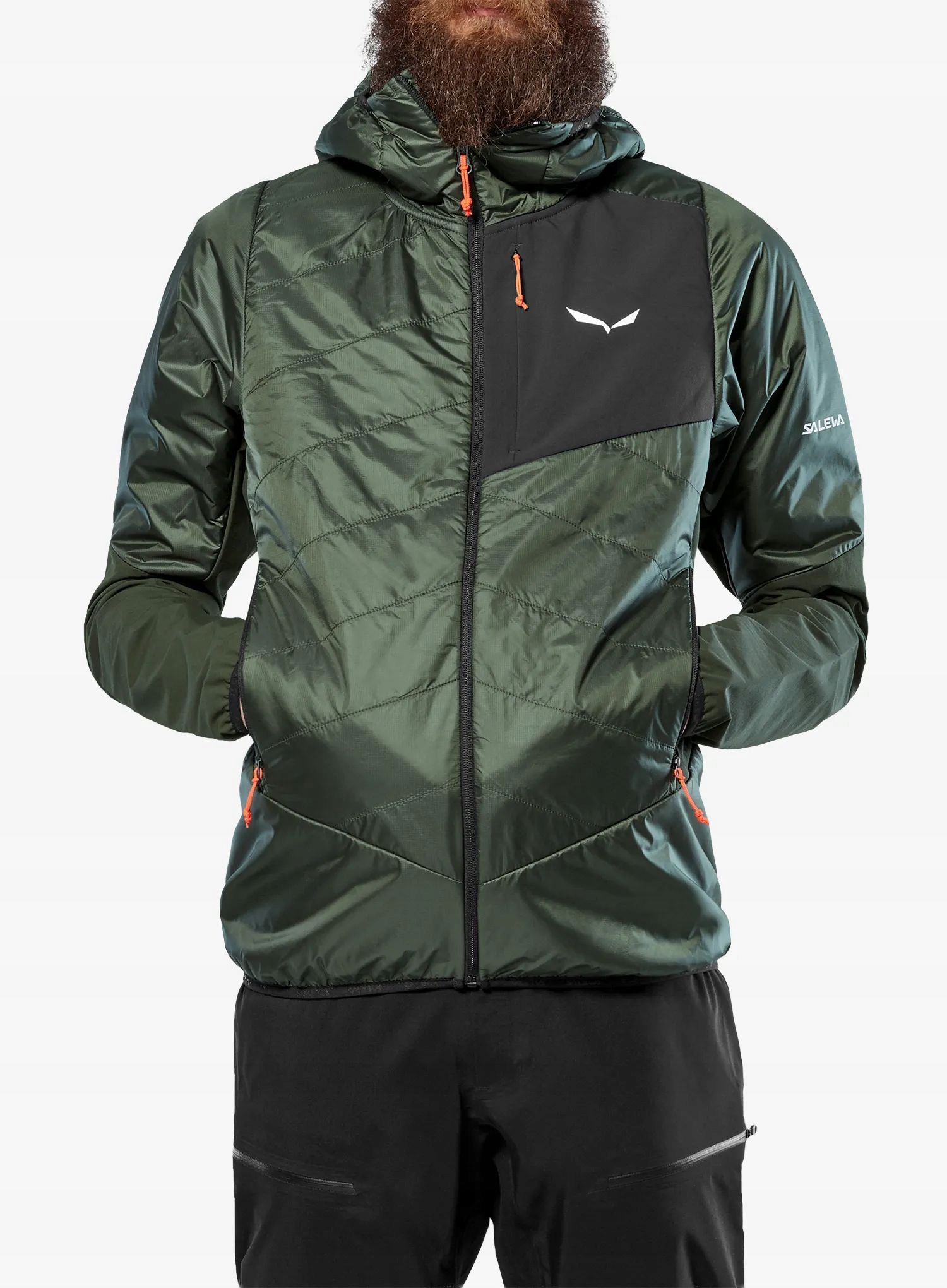 Hybridní bunda Salewa Ortles Hyb Twr Jacket tmavě olivová/0910 M