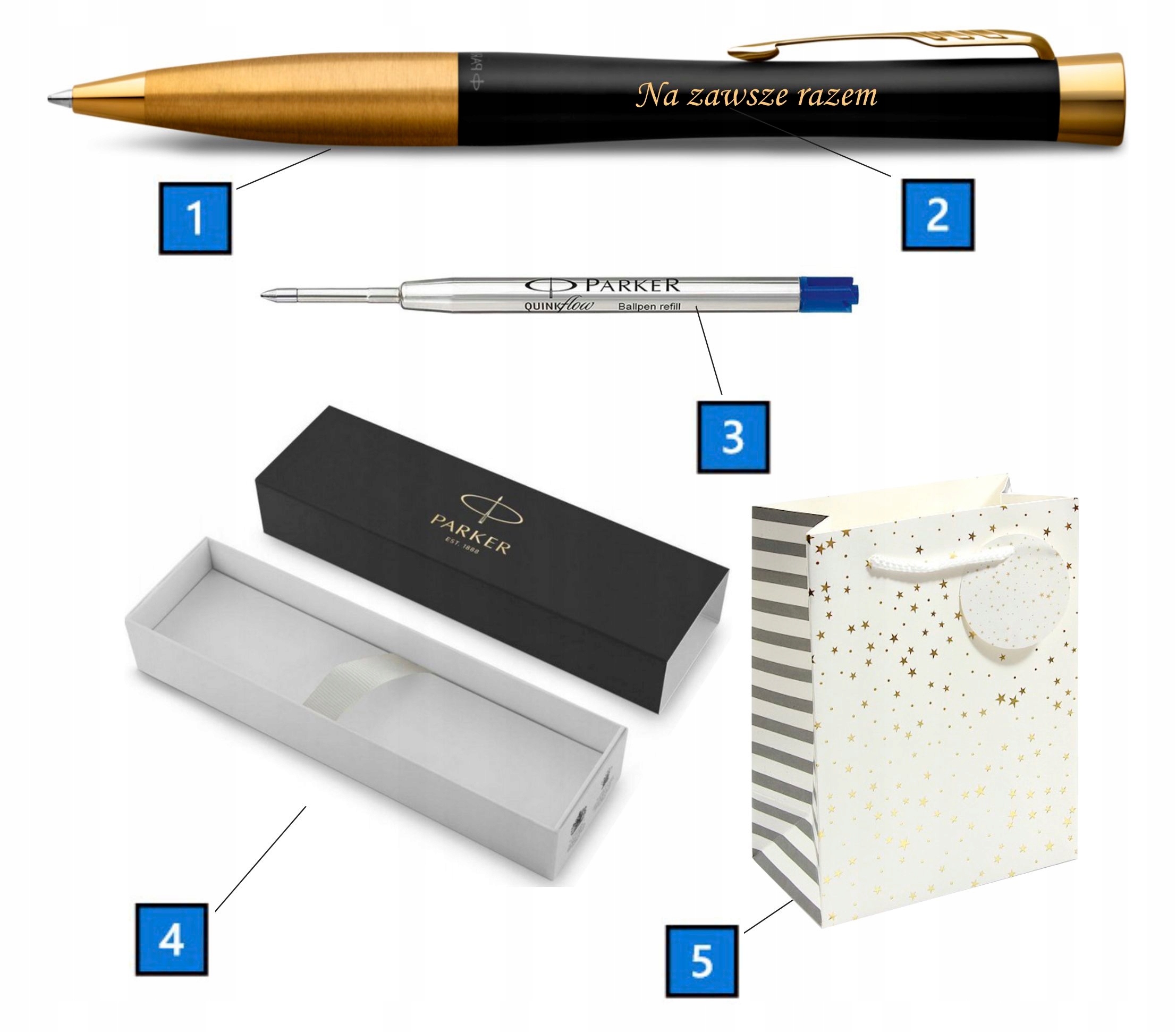 Długopis Parker Urban GT W ETUI z GRAWEREM na prezent Torebka na Komunię EAN (GTIN) 5905320013295