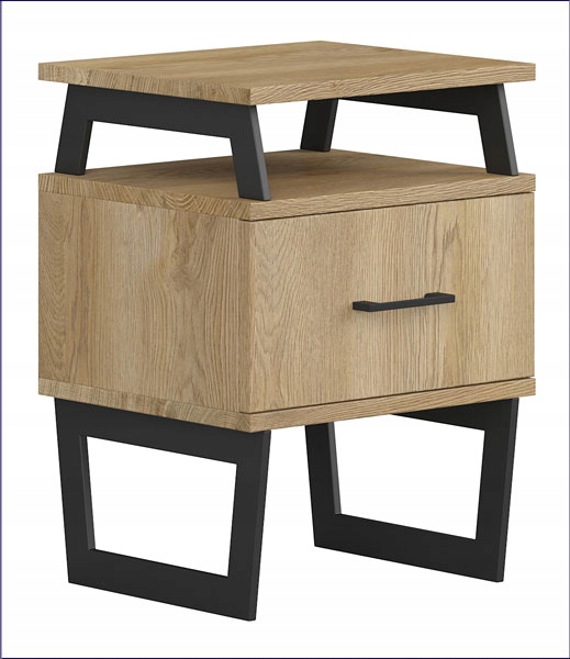 DREWNIANA SZAFKA NOCNA == STOLIK NOCNY Z SZUFLADĄ Kod producenta 12102
