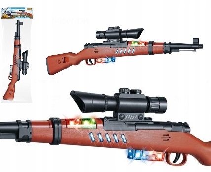 

Pistolet Strzelba Na Baterie Zabawkowy Led Dźwięk
