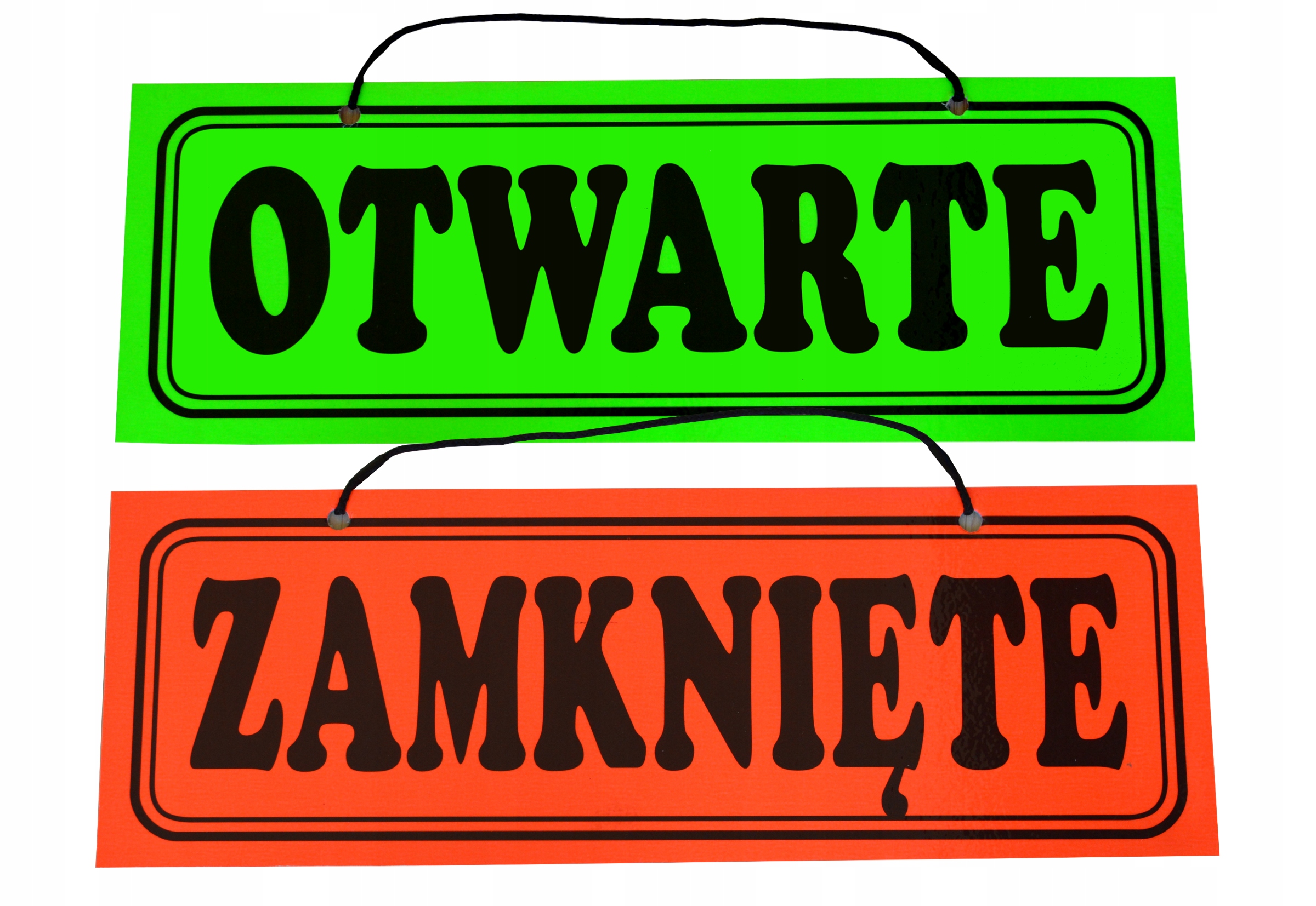 

Tabliczka Laminowana A4/2 Otwarte/zamknięte Dwustr