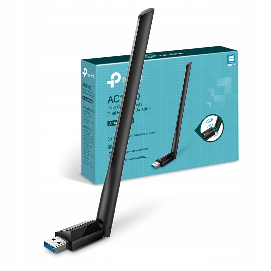 Karta sieciowa Usb 2,4 GHz 5 GHz Tp-link Archer T3U Plus AC1300