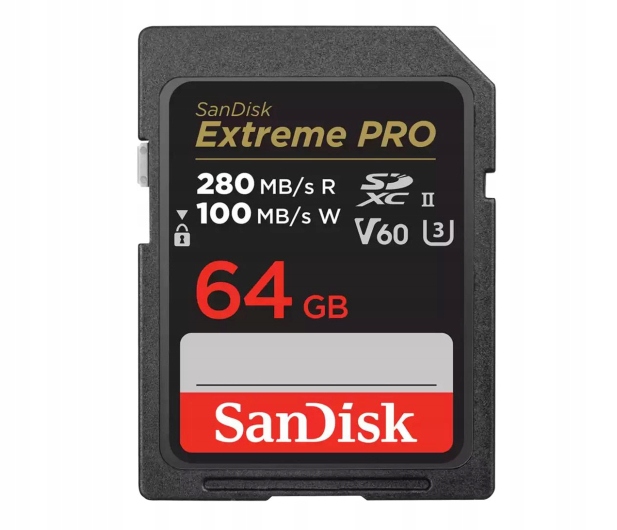 Karta Sd Sandisk 64GB Sdxc Extreme Pro 280MB/s V60 Uhs II
