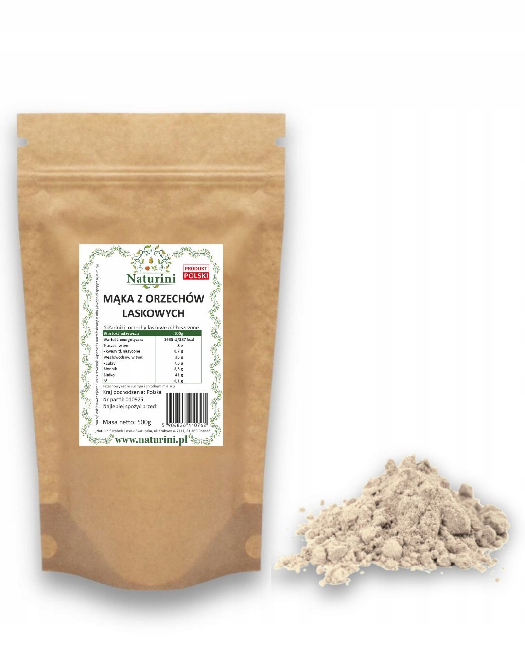 Levně Mouka Z Lískových Ořechů Chutná, Vege, Přírodní 1 kg