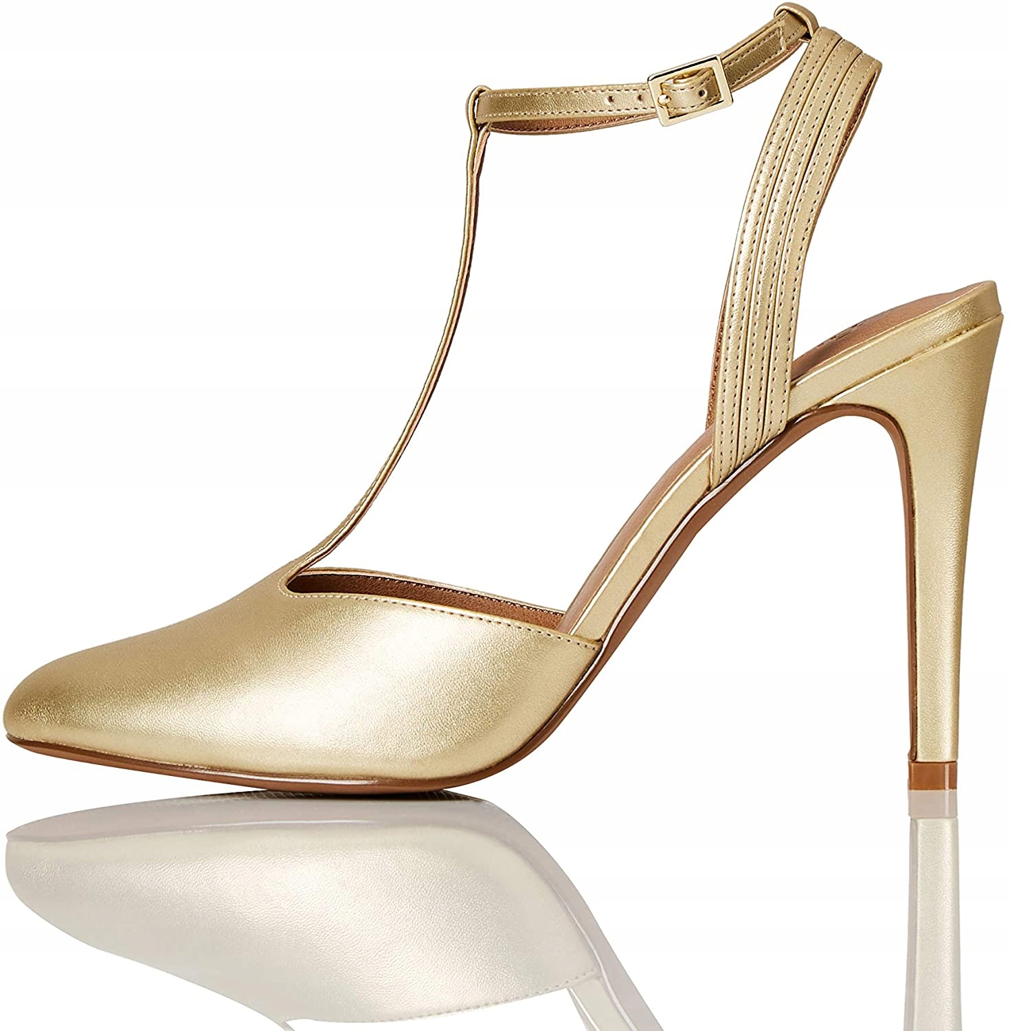 

Czółenka Damskie Find z odkrytymi palcami Złote