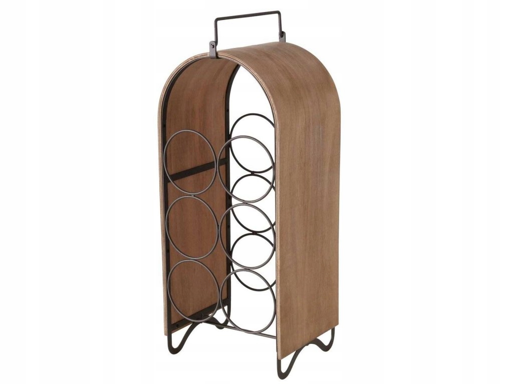 Stojan na víno loft Chianti, na 6 fliaš, 50 cm