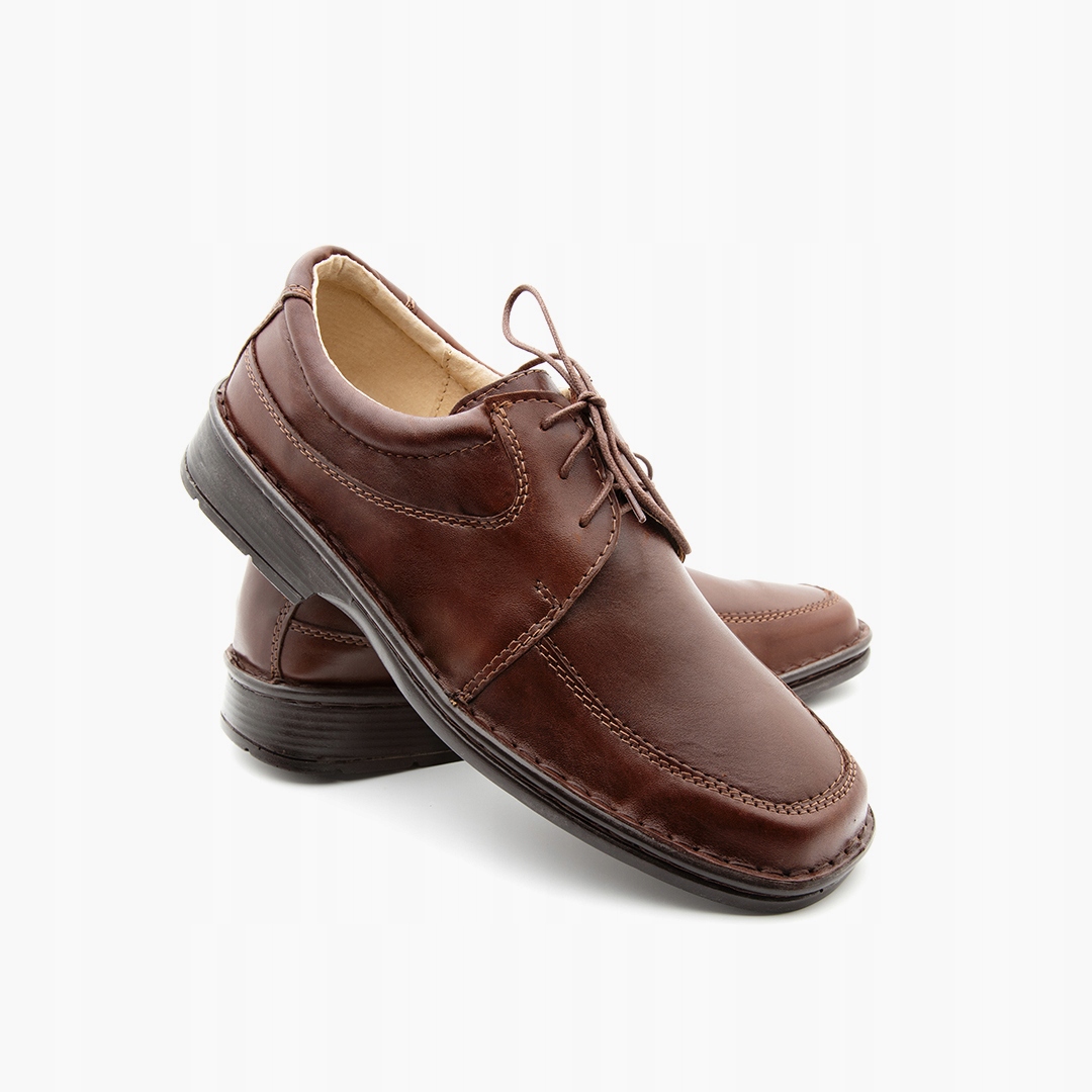 Polské pánské kožené polobotky 011 kůže Maximus Br 42