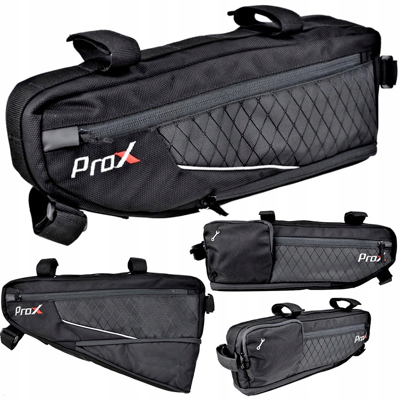 Prox Sakwa Rowerowa pod Ramę Torba Wodoodporna z Możliwością Powiększenia
