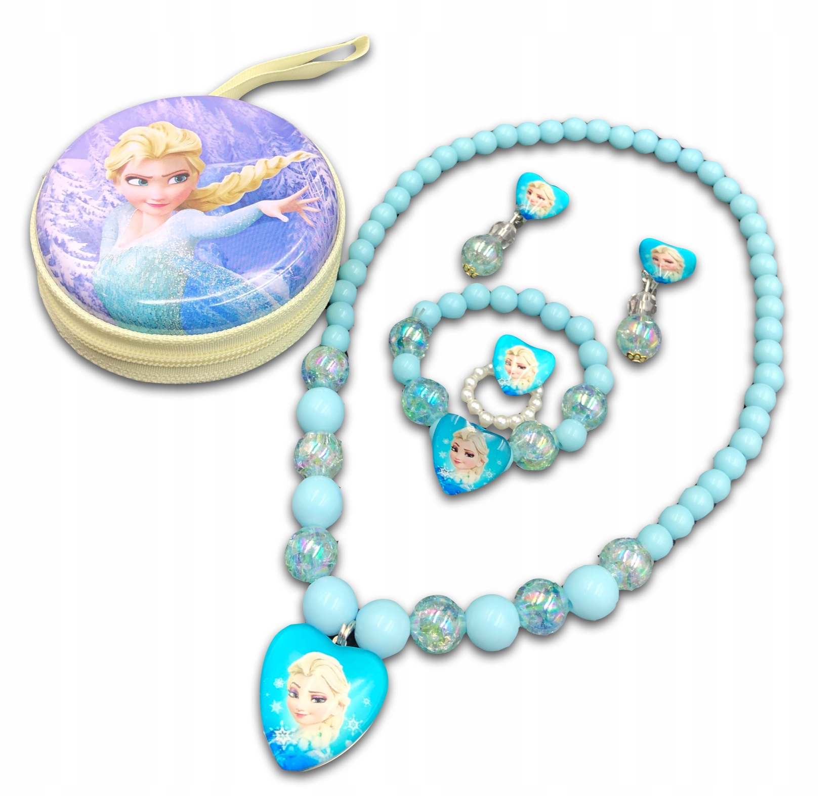 Elza naszyjnik bransoletka pierścionek portmonetka