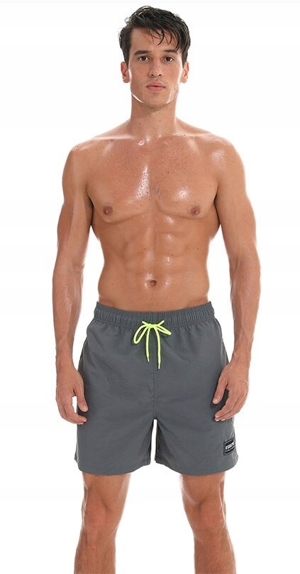 KĄPIELÓWKI MĘSKIE SZORTY SPODENKI SZARE SIWE - M Marka Papilio