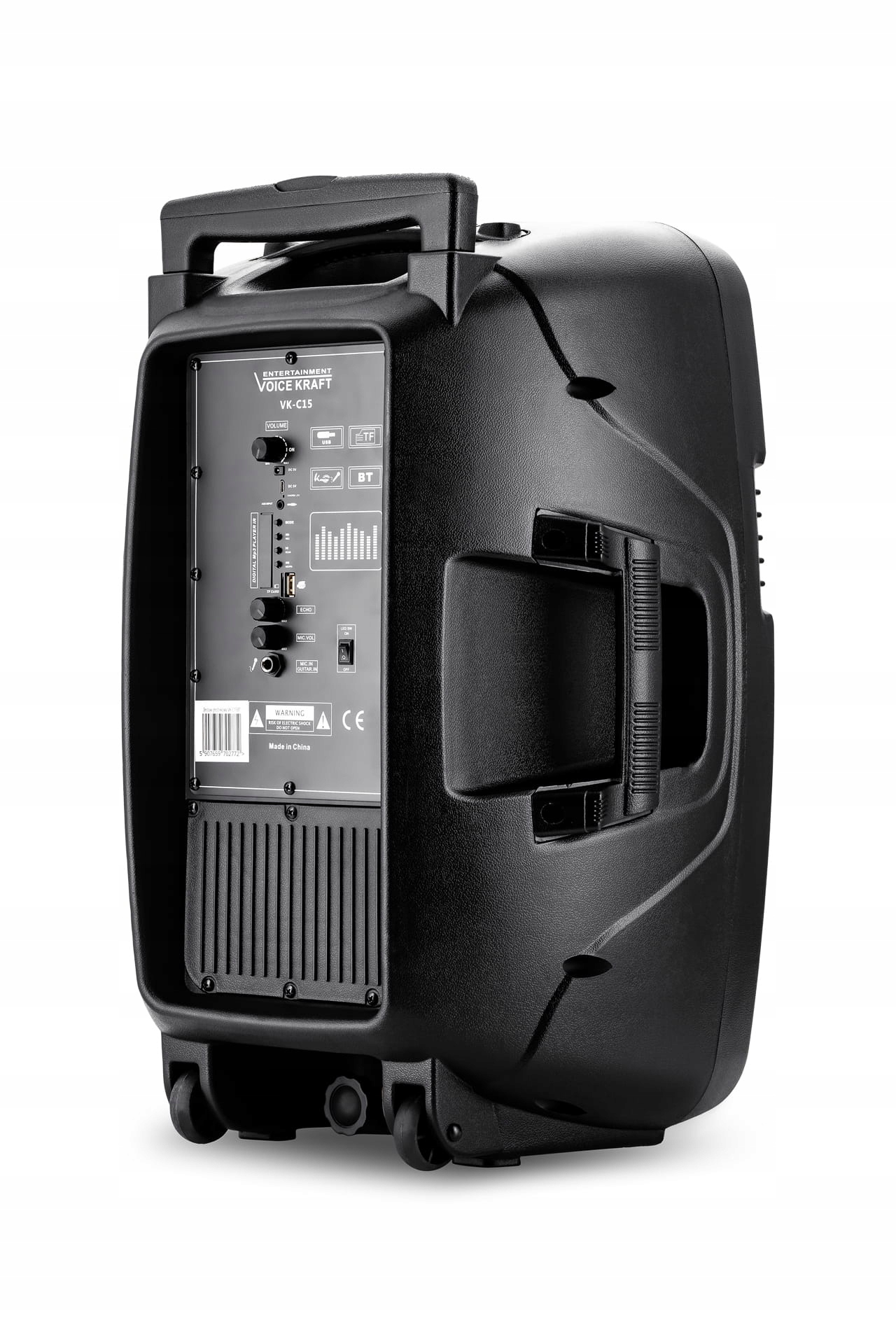 PRZENOŚNA KOLUMNA ESTRADOWA AKUMULATOR BLUETOOTH USB SD RADIO + MIKROFONY Marka Voice Kraft