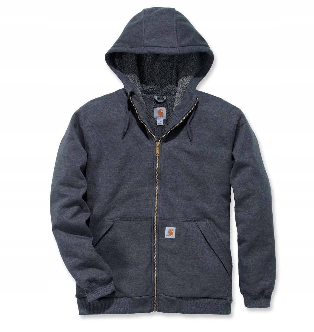 Celozipsová mikina Carhartt USA Rockland Sherpa CARBON - L