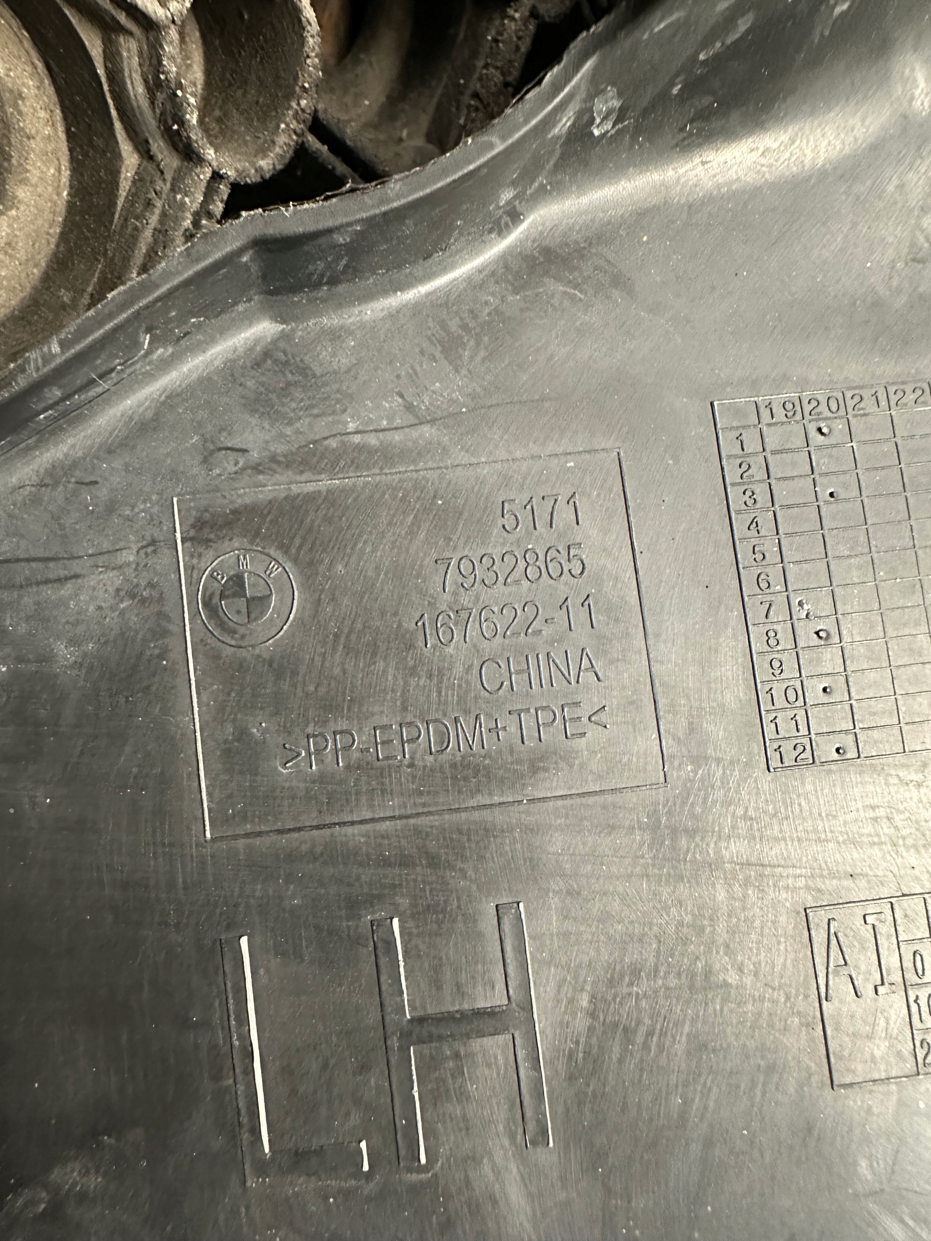 BMW IX3 G08 X3 G01 TRÓJKĄT NADKOLE LEWY PRZÓD 7932865 Producent części BMW OE