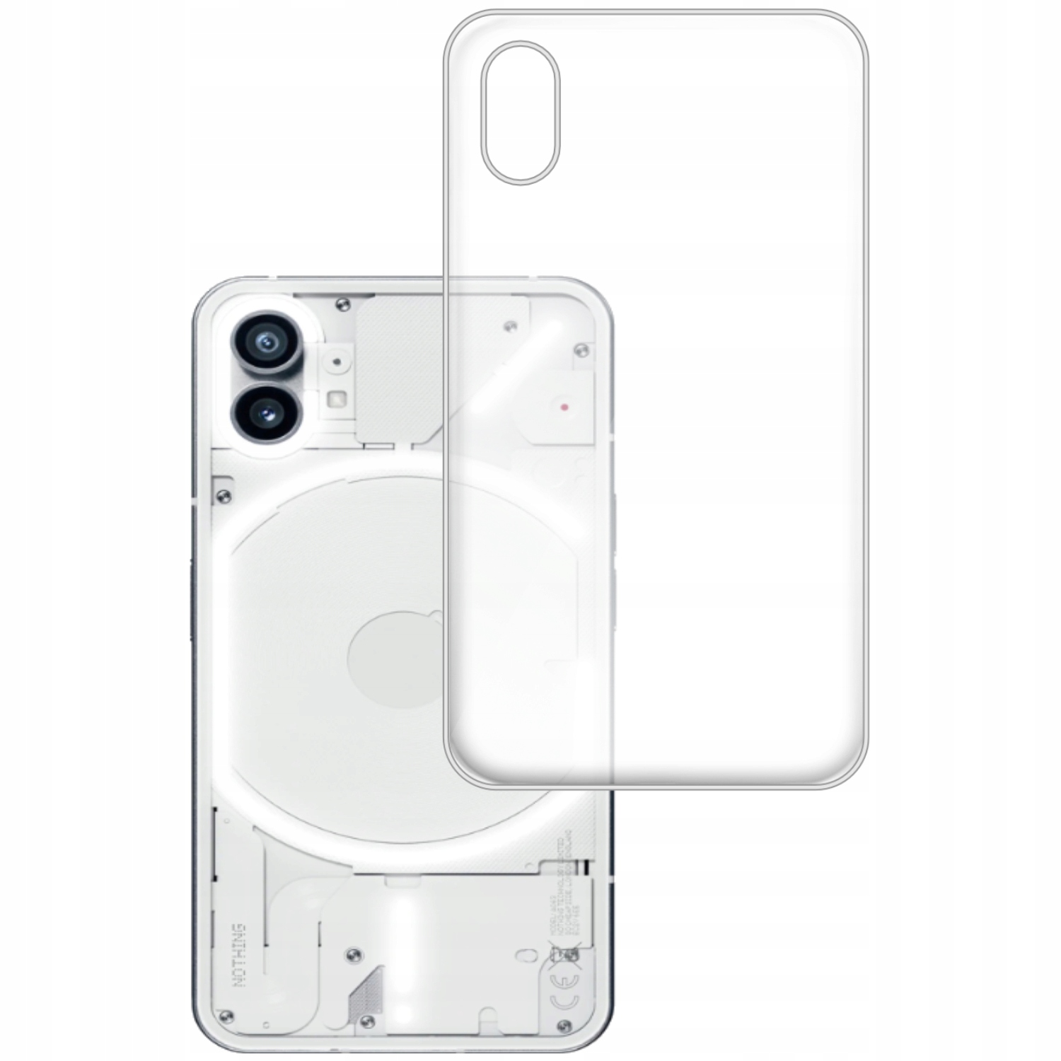

Etui Do Nothing Phone 1 Gumowe Slim Clear View
