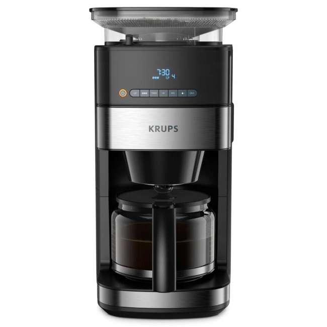 Ekspres przelewowy z młynkiem żarnowo-stalowym KRUPS GRIND AND BREW KM8328