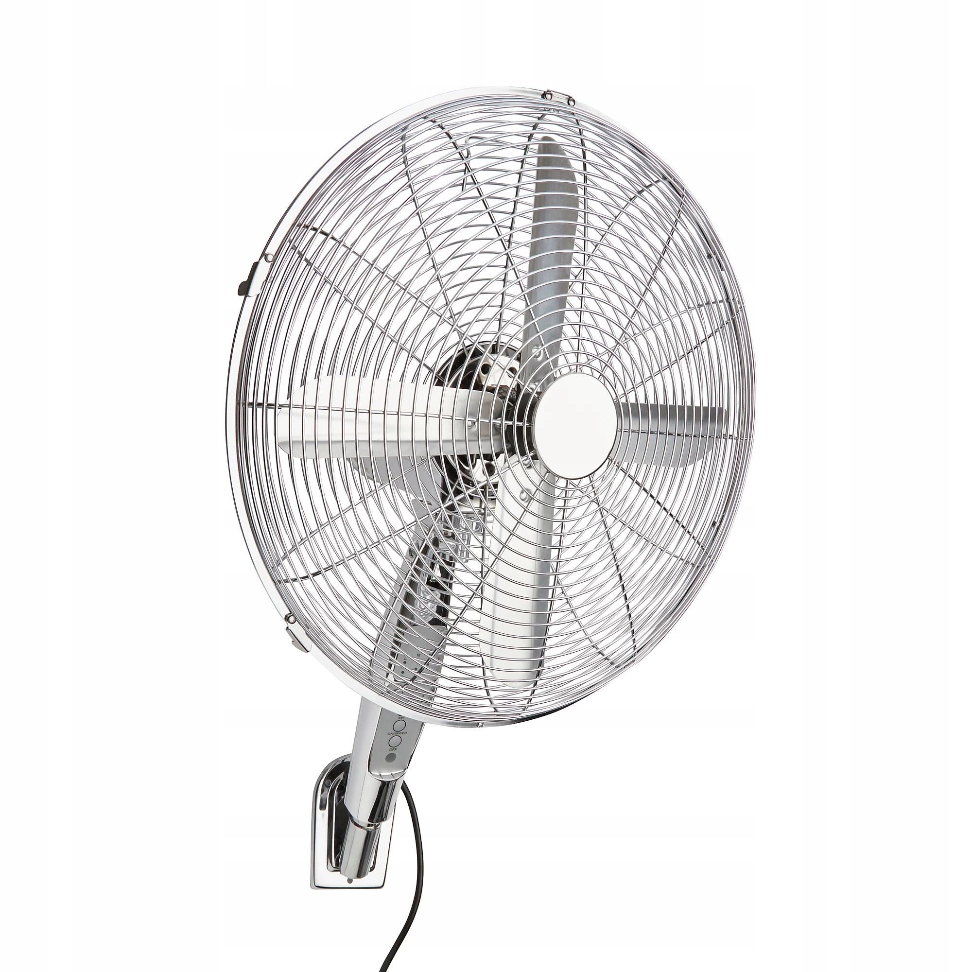 Wentylator ścienny 40 cm chrom