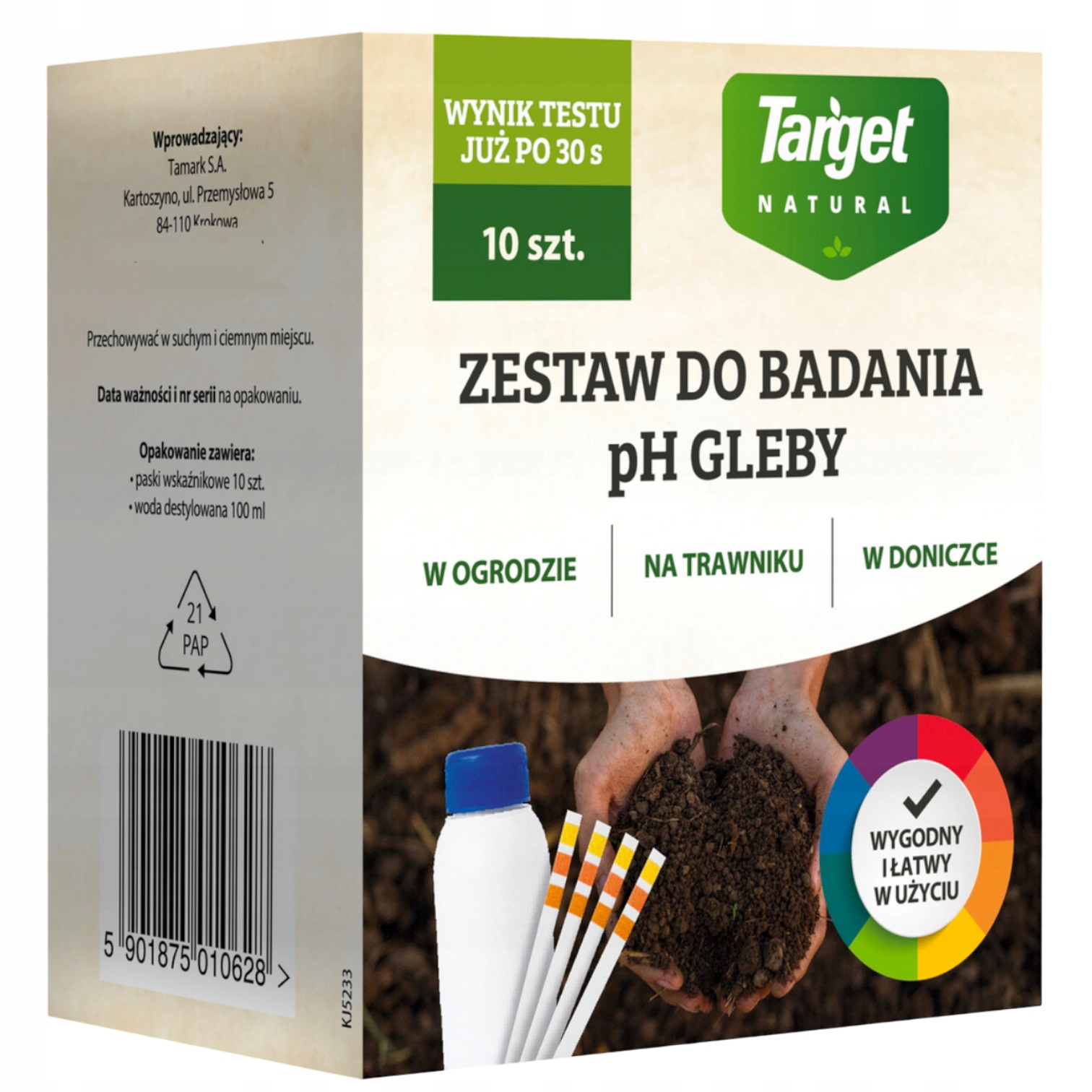 

Zestaw Do Badania Ph Gleby Target 10SZT